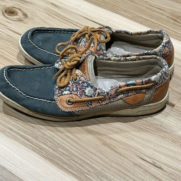 Sperry Top Sider Floral Boat Shoes Women’s 7 - Picture 3 of 5